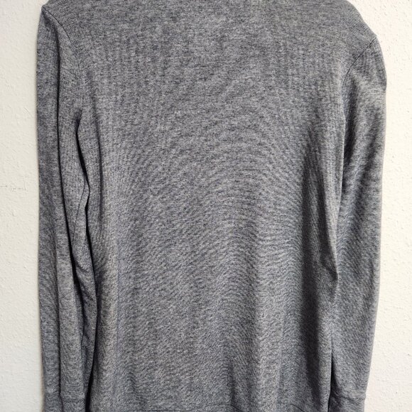 J Crew | Women's Blue Vintage Striped Cotton Overlay Cardigan Pockets Medium - Picture 2 of 9